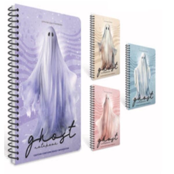 Ghost Notes A4 100 Yaprak Kareli Spiralli Plastik Kapak Defter 7732