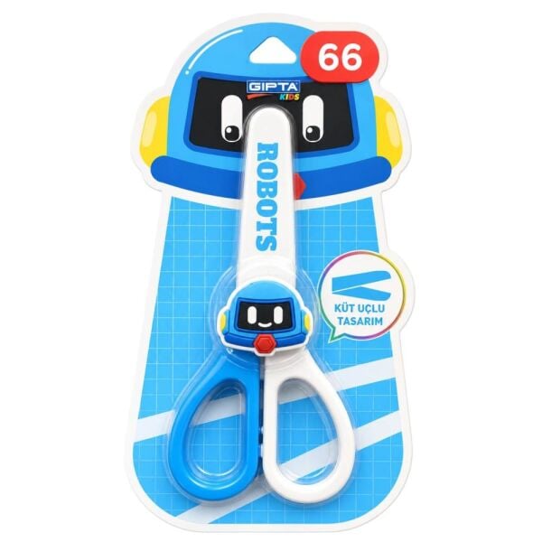 Robots K7247 Figürlü Korumalı Öğrenci Makası
