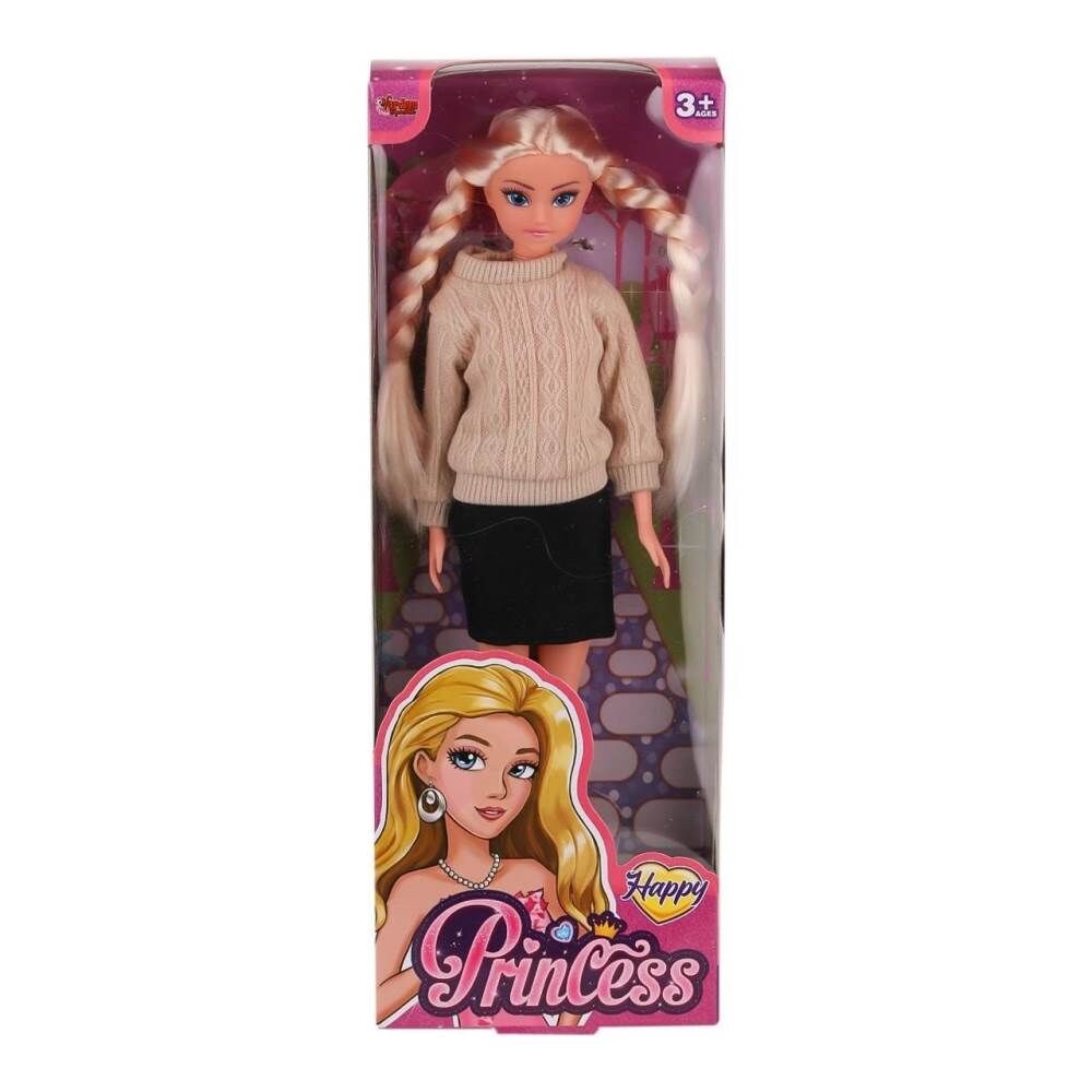 Kutulu 29 cm Kazaklı Örgü Saçlı Bebek 115527