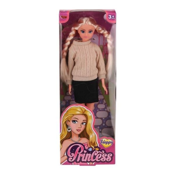 Kutulu 29 cm Kazaklı Örgü Saçlı Bebek 115527