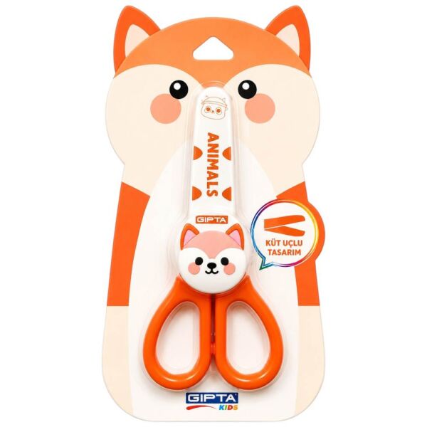 Animals K7241 Figürlü Korumalı Öğrenci Makası