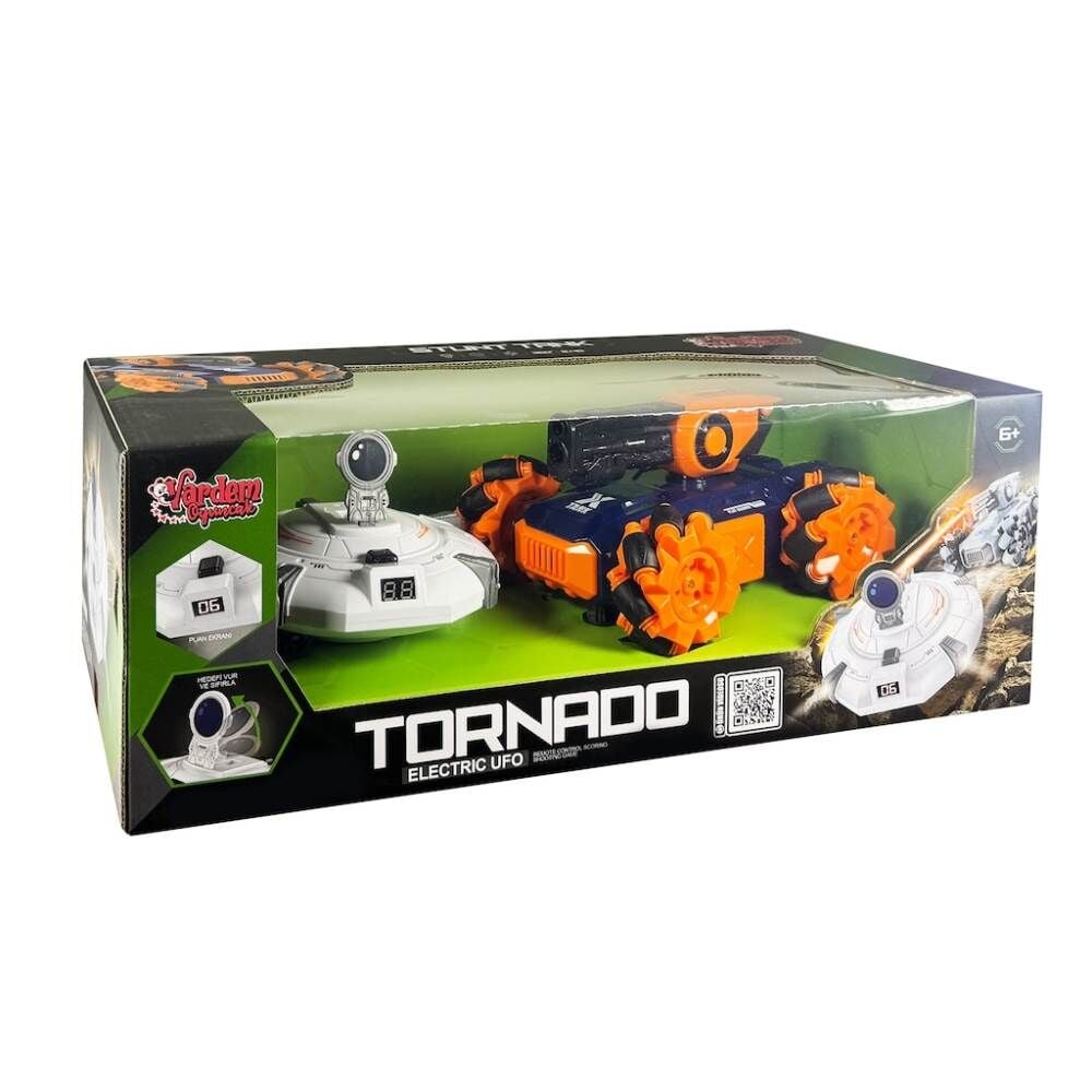 Uzaktan Kumandalı Full Fonksiyon Şarjlı 2.4G Ufo Avcısı Akrobatik Tank Araba