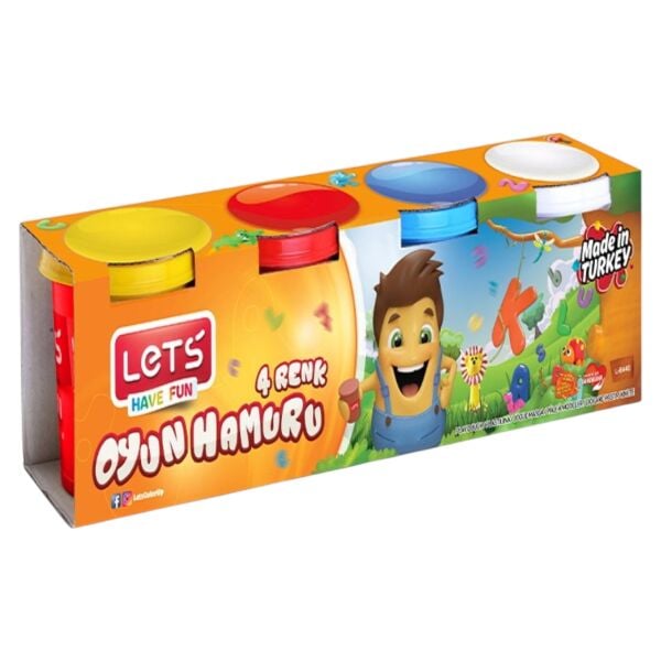 Lets Oyun Hamuru 4 Renk 460 gr L8440