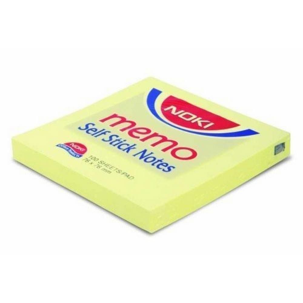 Noki Yapışkanlı Not Kağıdı 75x75 mm 80 Yp Sarı 12007