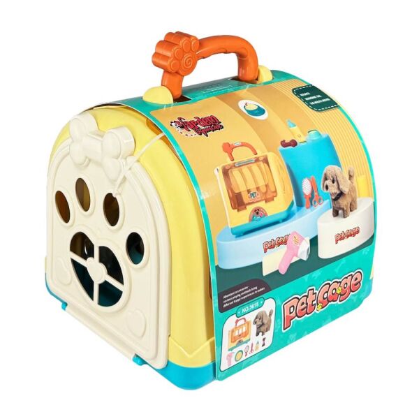 Taşıma Çantalı Hareketli Pilli Köpek Set Pet Shop 3651