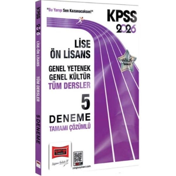 Yargı 2026 KPSS GK GY Lise Önlisans Tüm Dersler Tamamı Çözümlü 5 Deneme