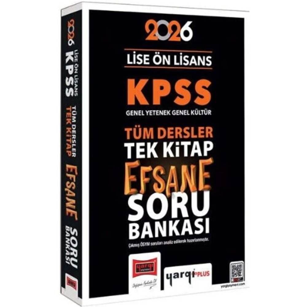Yargı 2026 KPSS GK GY Lise Önlisans Tek Kitap Efsane Soru Bankası