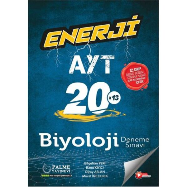 Palme AYT Biyoloji 20x13 Enerji Deneme 1.Dönem