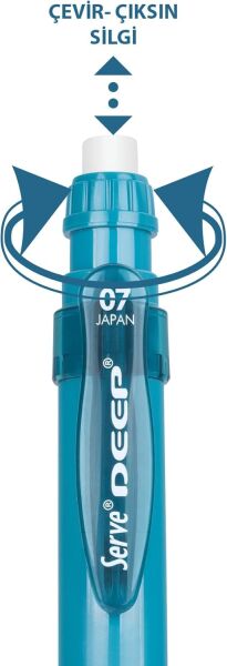 Serve Deep Versatil Kalem 05 mm Toprak Okyanus Mavisi