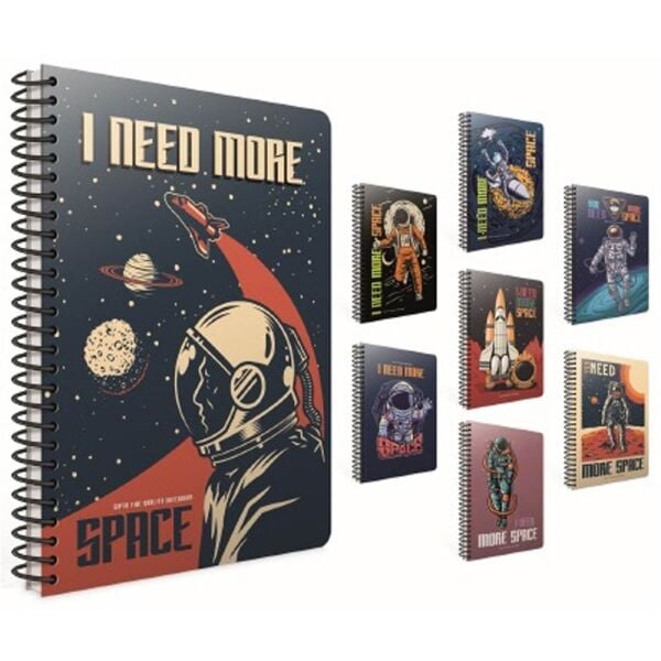 Space A6 80 Yaprak Çizgili Spiralli Not Defteri 5682