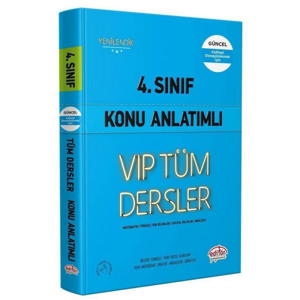 Editör 4.Sınıf Tüm Dersler Konu Anlatım