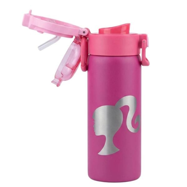 Barbie 3842 Çift Fonksiyon Kapaklı 600 ml Çelik Matara