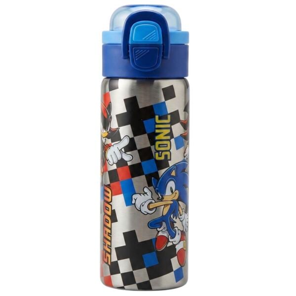 Sonic 3817 Çift Fonksiyon Kapaklı 600 ml Çelik Matara