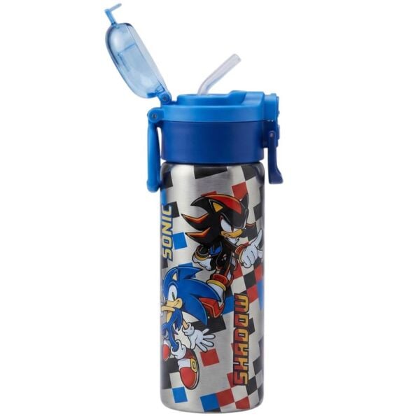 Sonic 3817 Çift Fonksiyon Kapaklı 600 ml Çelik Matara