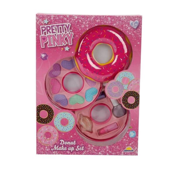 Donut Şekilli 2 Katlı Makyaj Güzellik Seti 10380