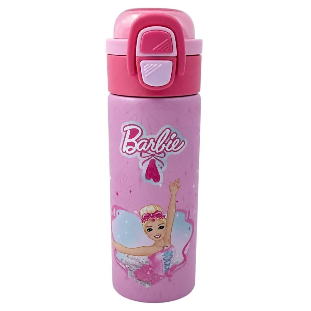 Barbie 3841 Çift Fonksiyon Kapaklı 600 ml Çelik Matara