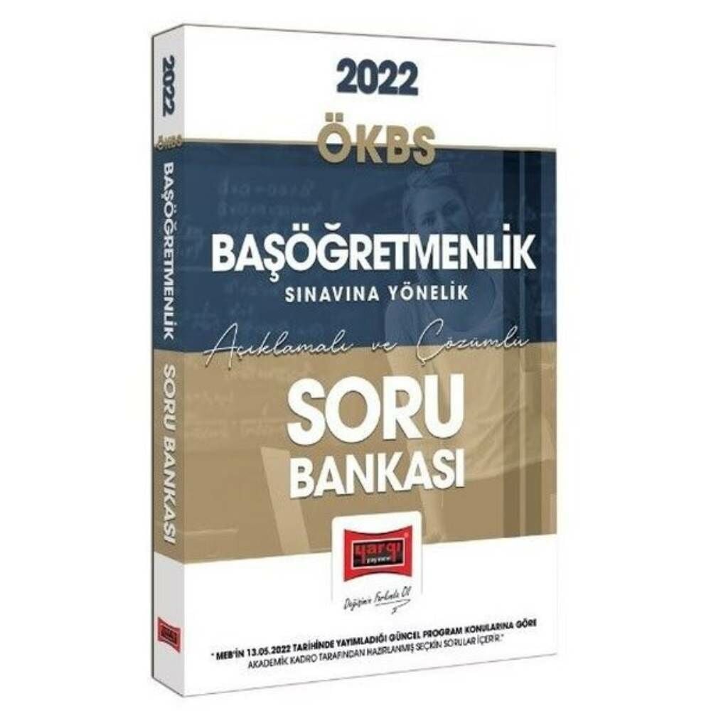 Yargı ÖKBS 2022 Başöğretmenlik Soru Bankası Açıklamalı ve Çözümlü