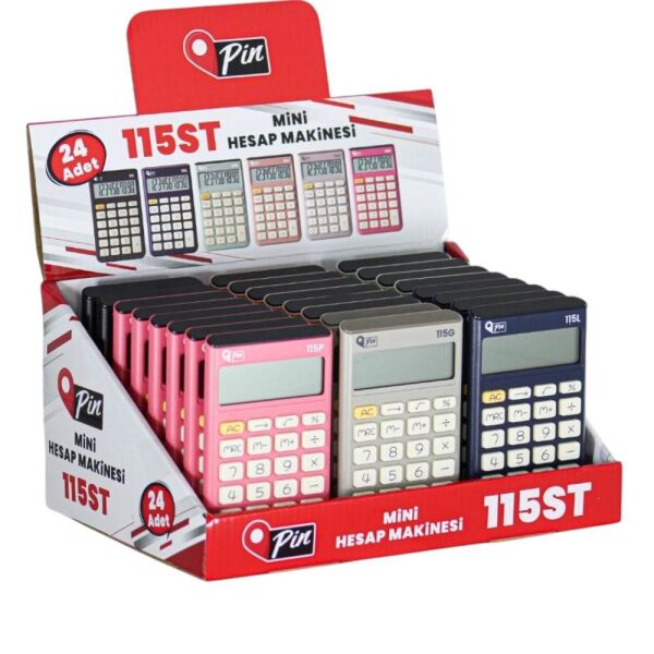 Pin 115Y 10 Hane Yeşil Cep Hesap Makinesi