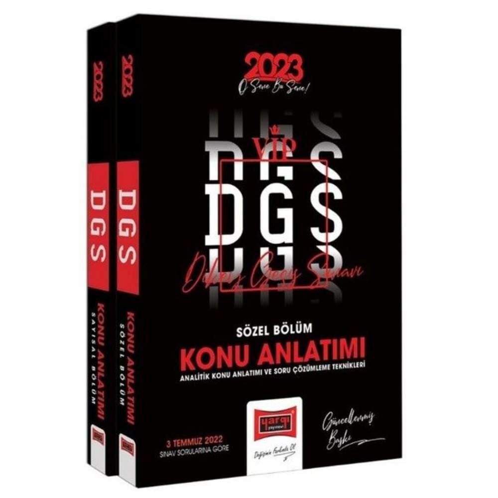 Yargı DGS 2023 Sayısal Sözel Yetenek Konu Anlatımı 2 Cilt