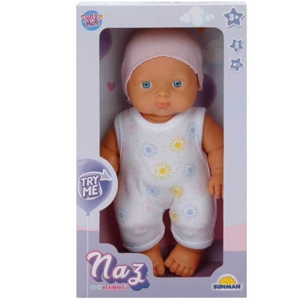 Boubou Naz Bebek Saçsız Gülen Ağlayan 23 Cm 20030