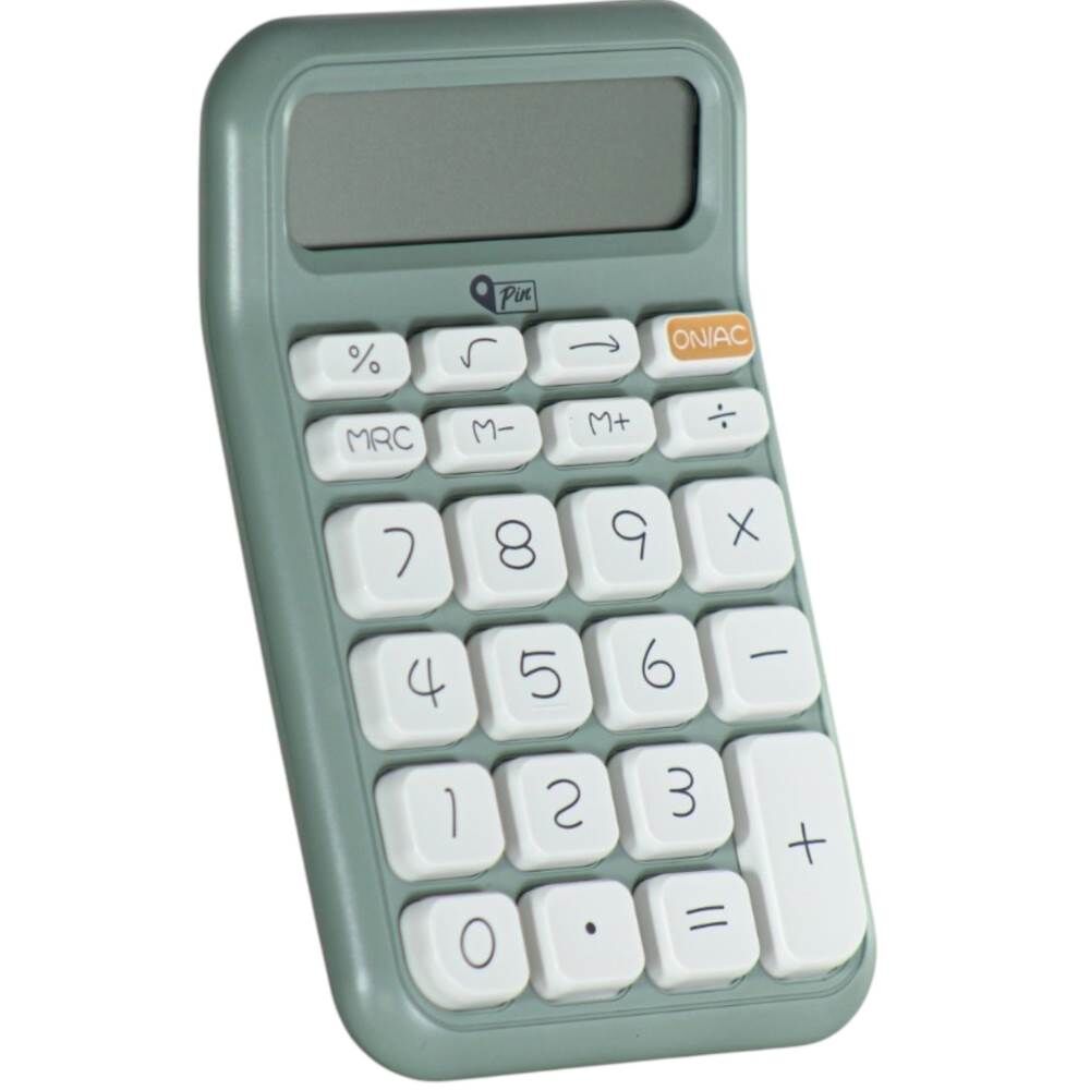 Pin 116Y 12 Hane Masa Üstü Yeşil Hesap Makinesi